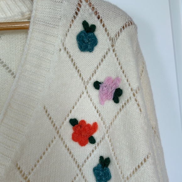 Crochet sweater women size L - Picture 4 of 5